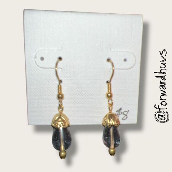 Bundle Sale 3 for $15 | Clear Bead Dangle Earrings – 1.5 Inches - Picture 3 of 9